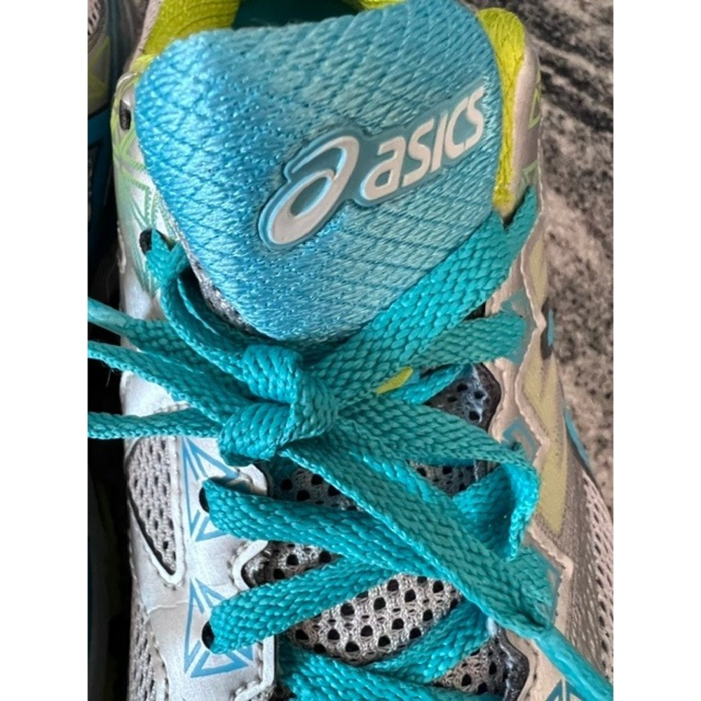 ASICS GT-2000 4 Running Shoes Womens 10.5 Silver Turquoise T656N Gel Stability - Picture 7 of 8